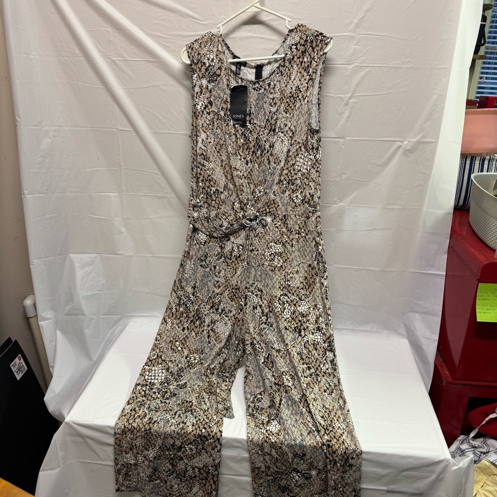 Jones New York Women's Snakeskin Jumpsuit New With Tags